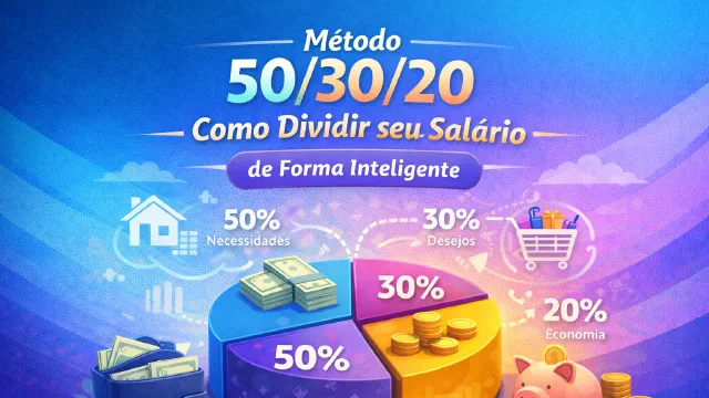 Método 50/30/20: Como Dividir seu Salário de Forma Inteligente